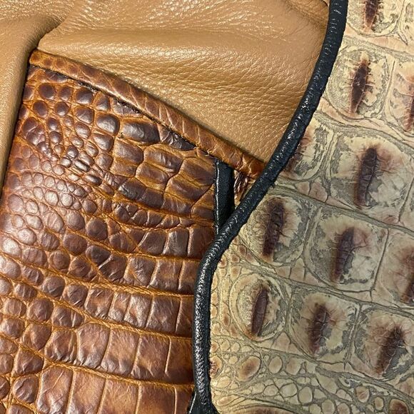 D’Onofrio leather/crocodile skin purse - Picture 3 of 11